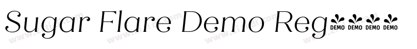 Sugar Flare Demo Reg字体转换